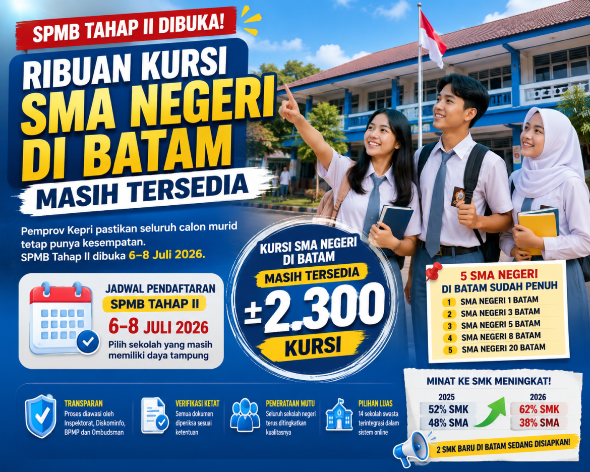 SPMB Tahap II Dibuka