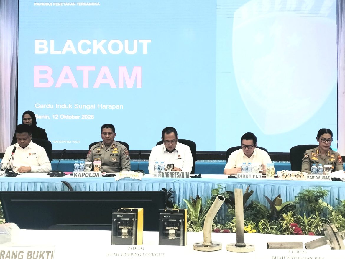 Tersangka blackout Batam